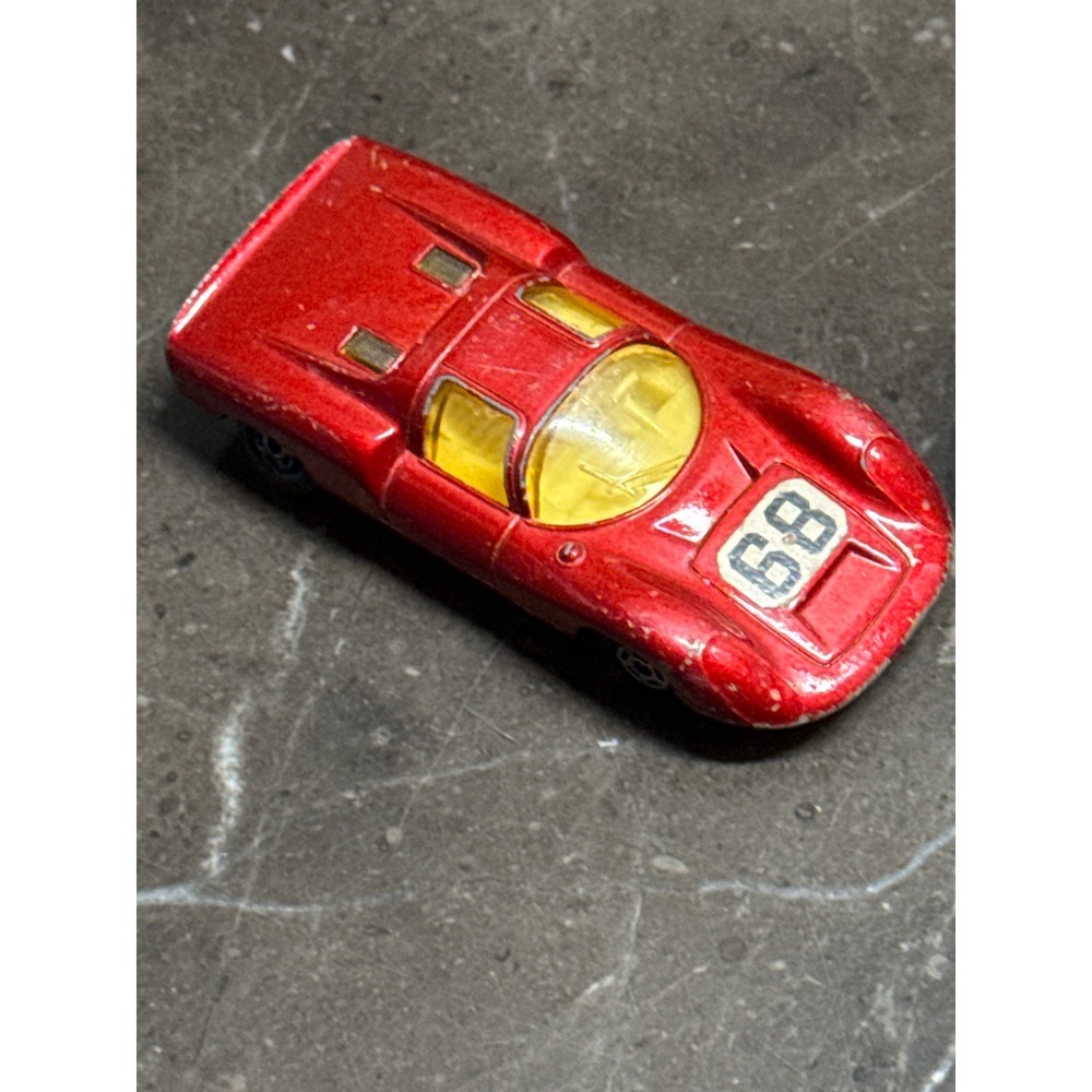 Matchbox Porsche 910 Red Superfast Series No 68 Vintage Lesney Toy Car 1970